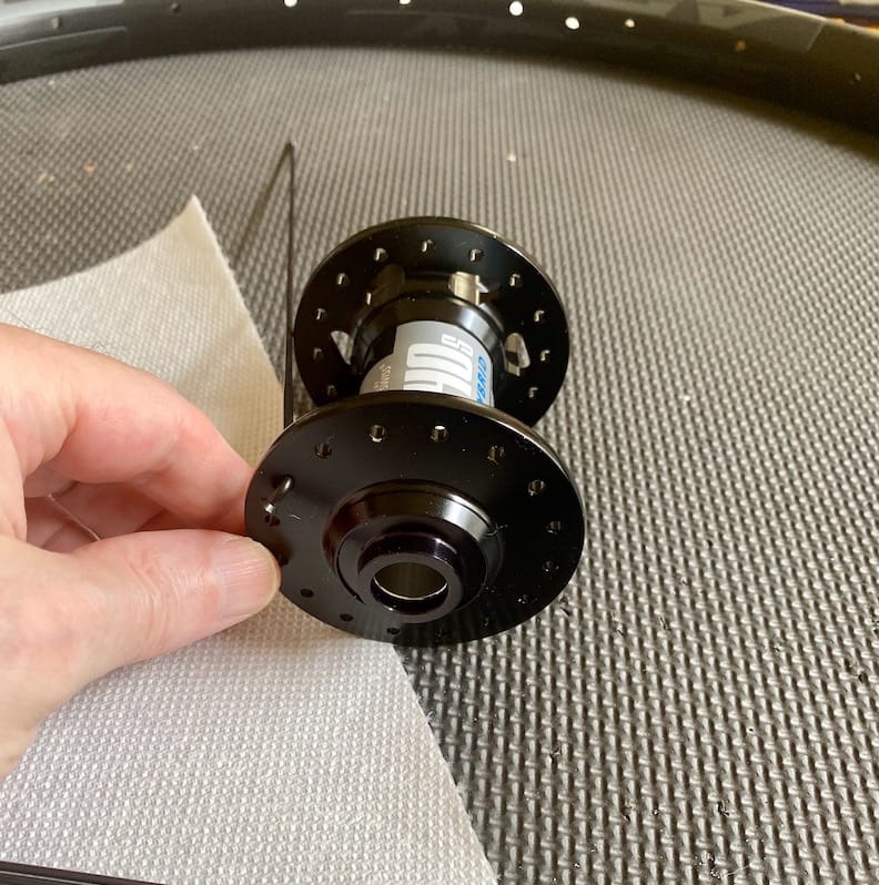 Lining up first spoke