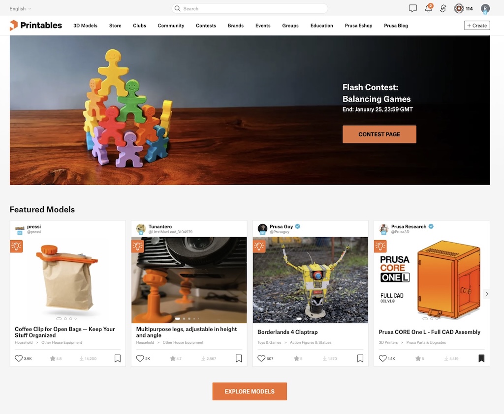 3d printablesHomePage web