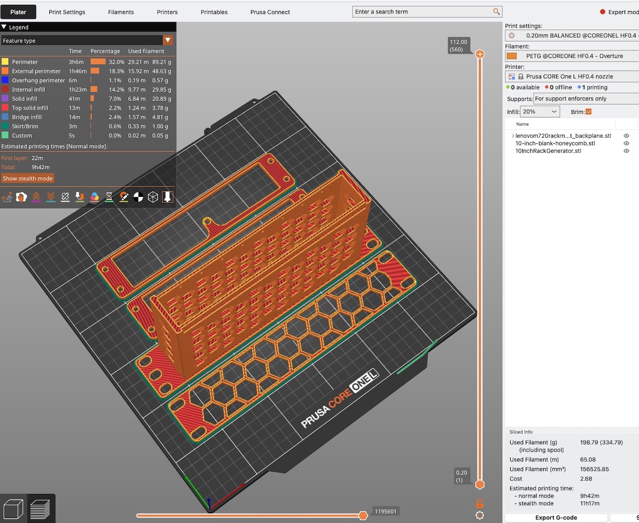 3d rack MountsInSlicer