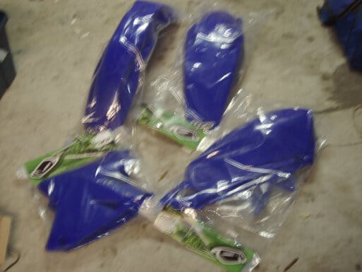 DRZ blue plastics set