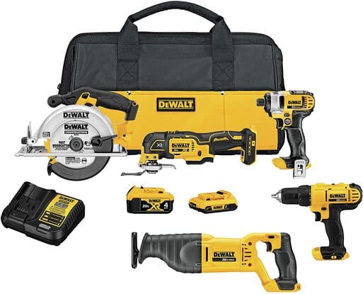 DeWalt 20V MAX Cordless Drill Combo Kit, 5 tool