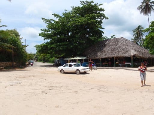fair clearing on beach