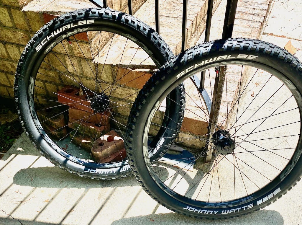 New wheelset with tires read to go (minus rotos and cassette)