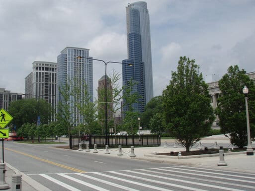 Riding around Chicago