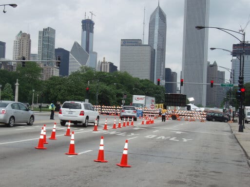 Riding around Chicago