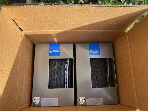 Tires waiting to be installed