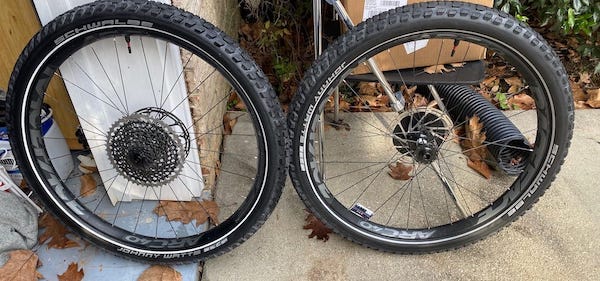 Tubeless wheels now ready for overnight test